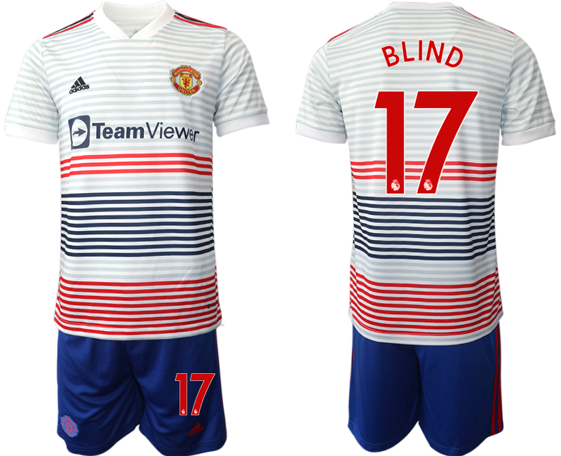 Men 2022-2023 Club Manchester United away white #17 Adidas Soccer Jersey->manchester united jersey->Soccer Club Jersey